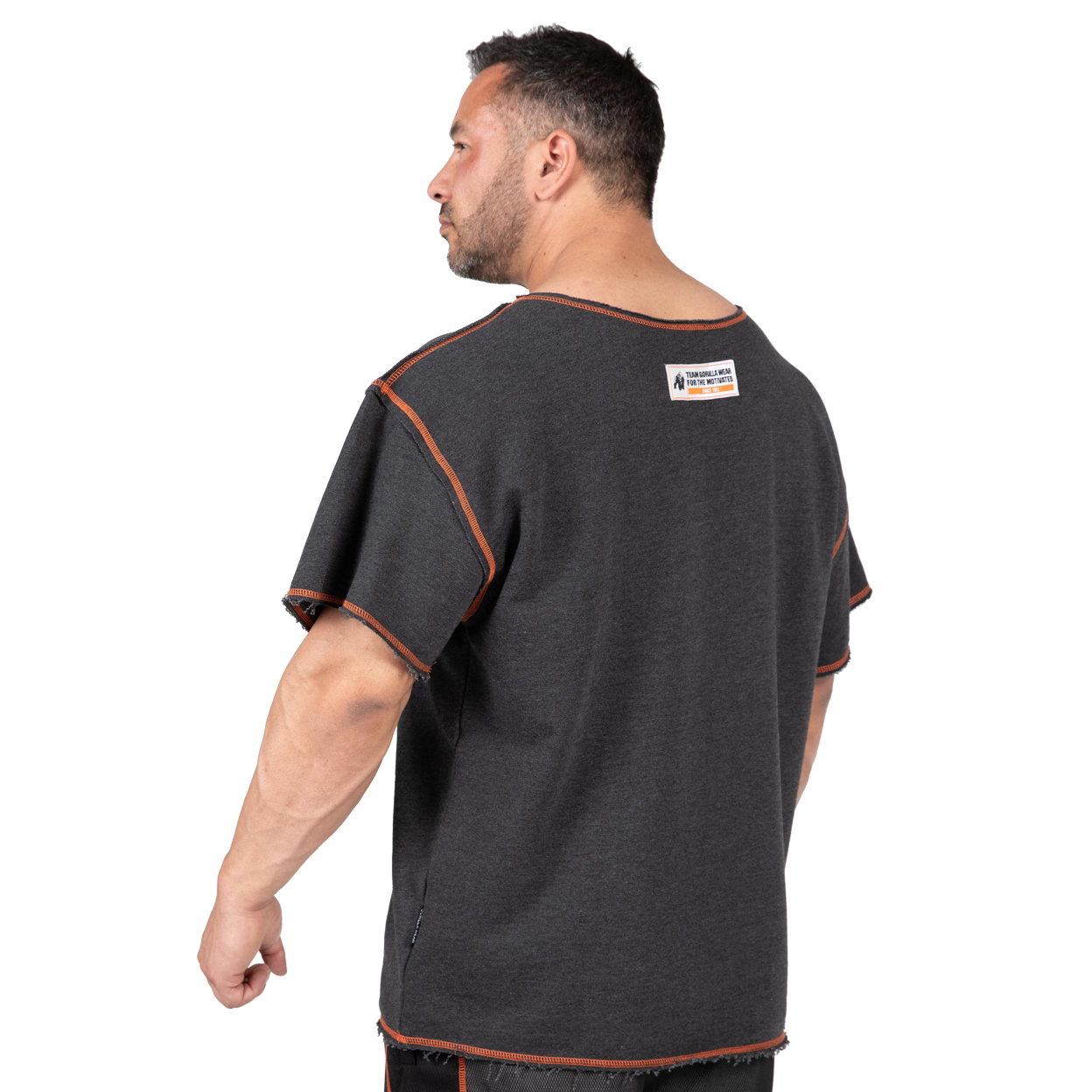 Gorilla Wear Wallace Workout Top, grey/orange
