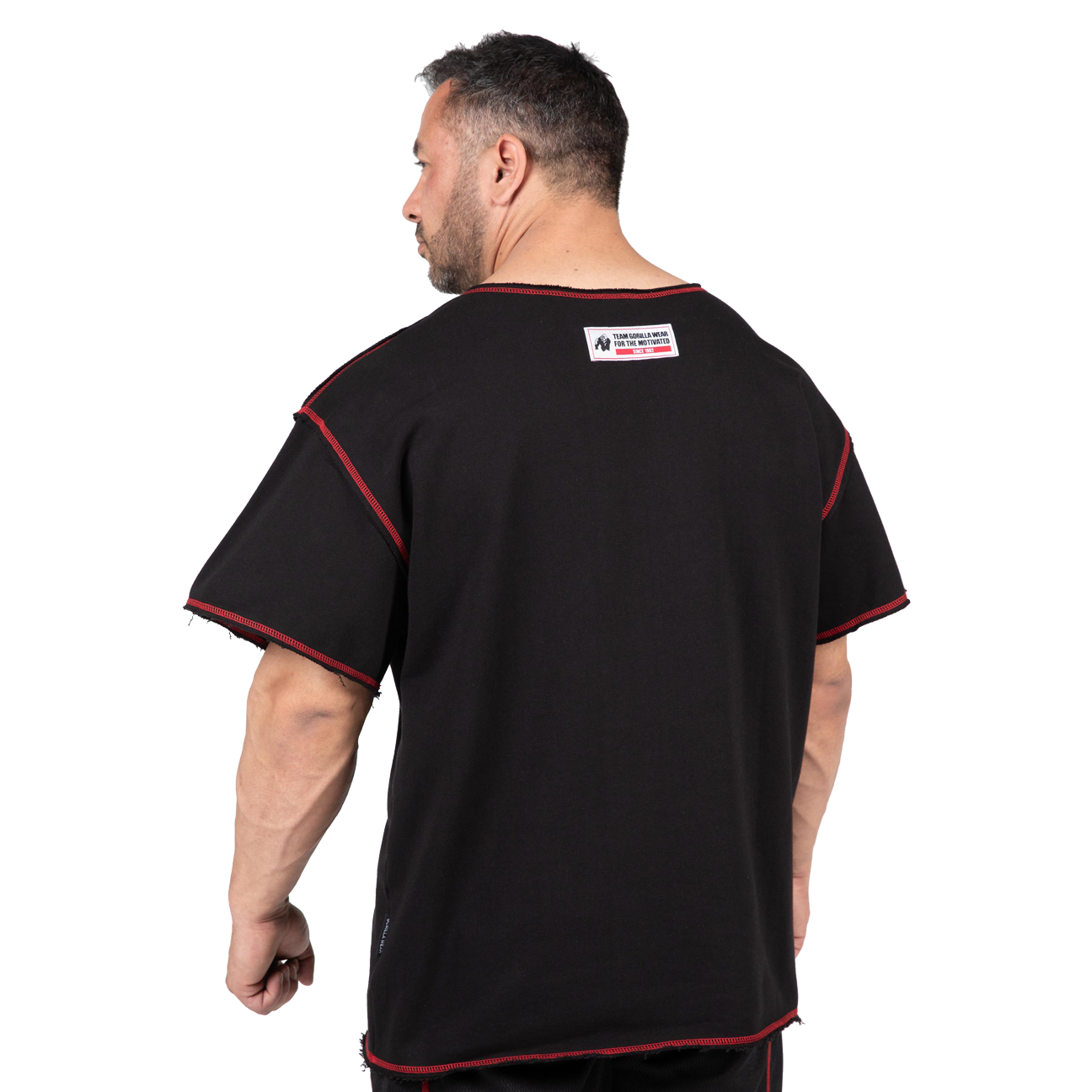 Gorilla Wear Wallace Workout Top, black/red