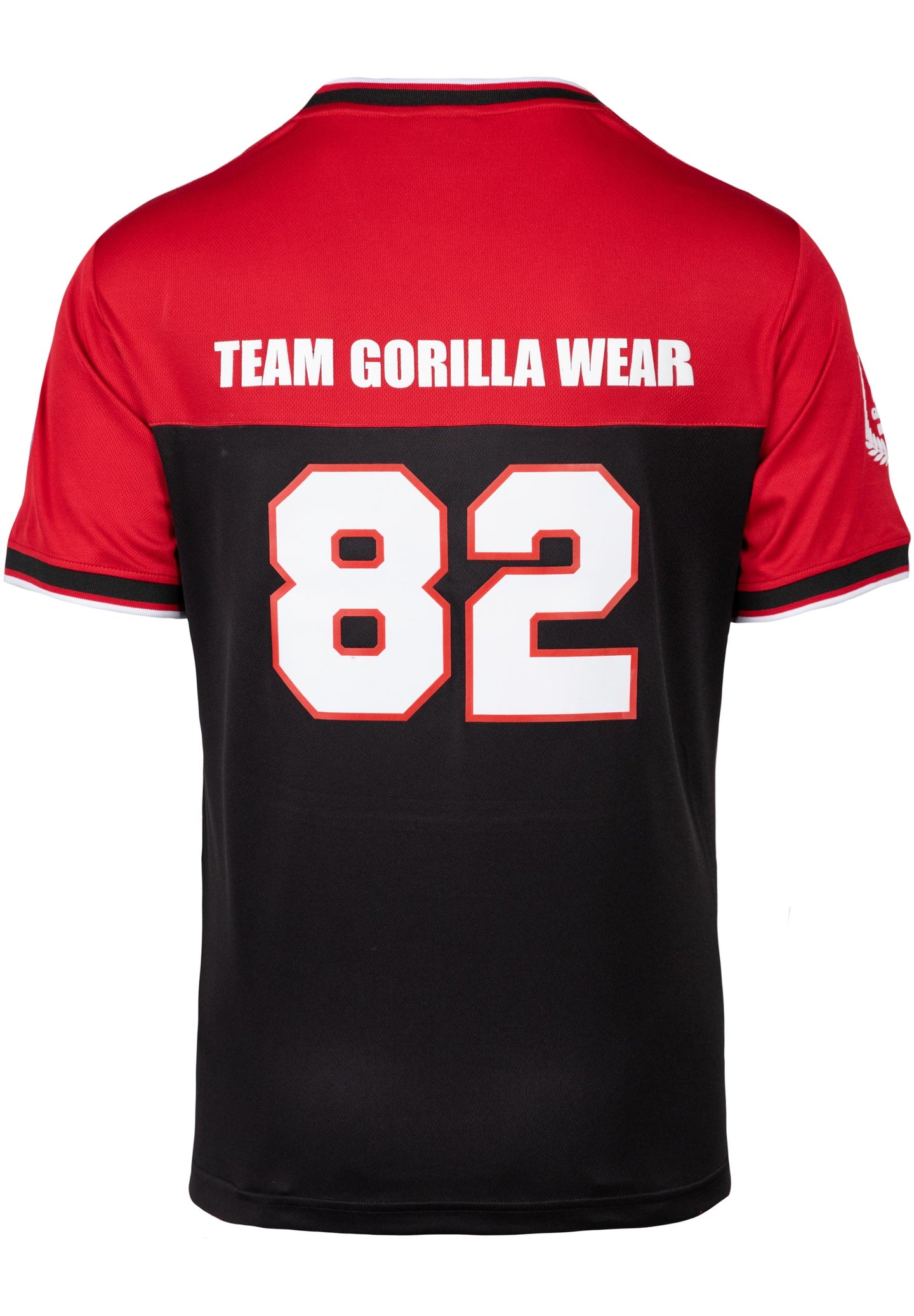Gorilla Wear Trenton Football Jersey, black/red