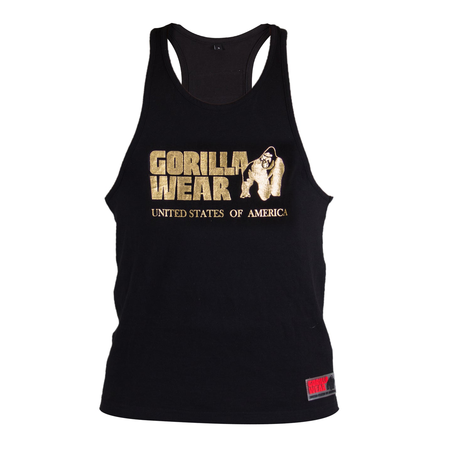 Gorilla Wear Classic Tank Top, Svart - Guld