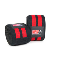 Gorilla Wear GW Knee Wraps 2,5 m, black/red