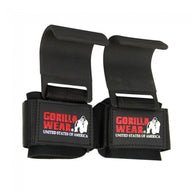 Gorilla Wear Weight Lifting Hooks, black