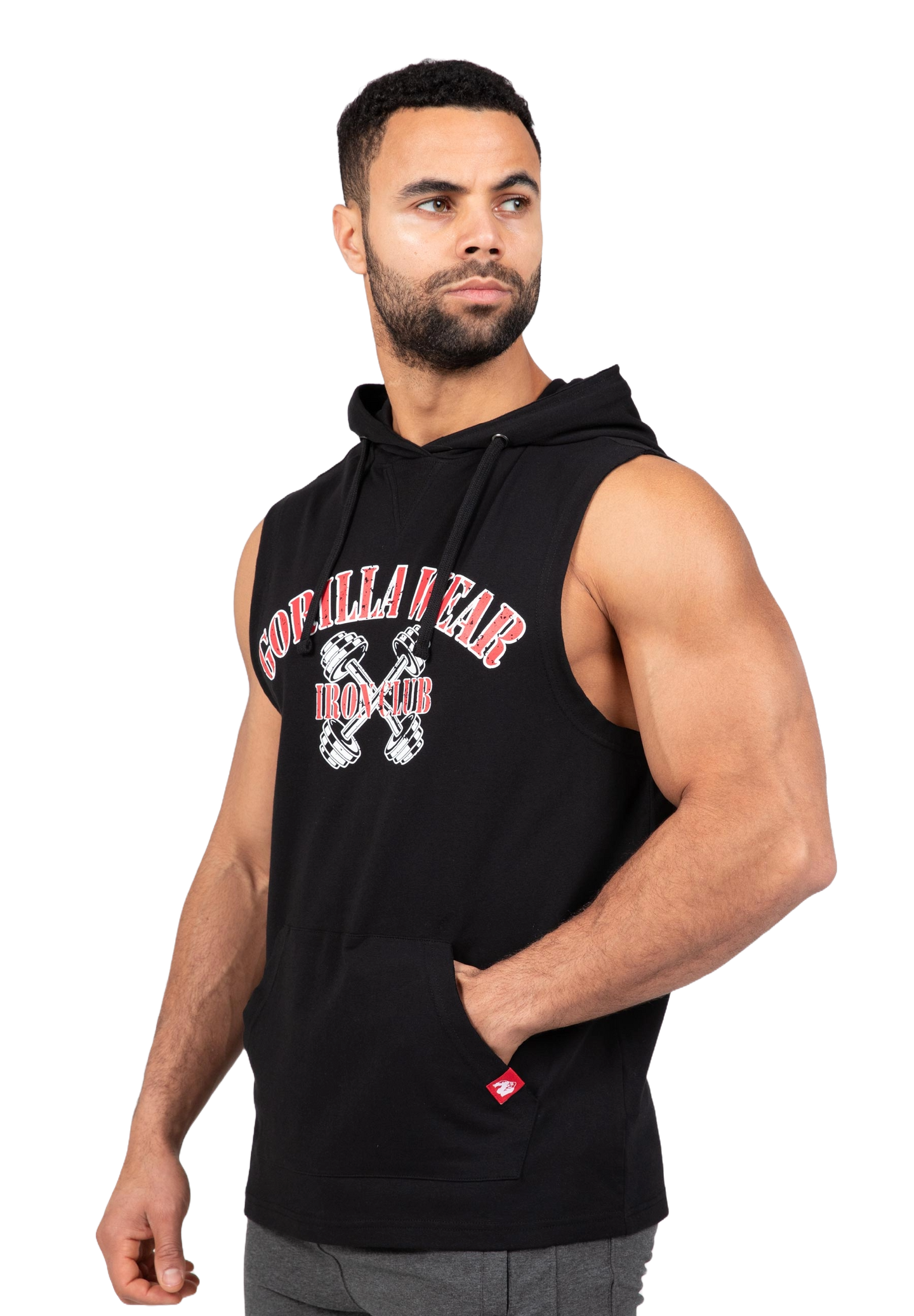 Gorilla Wear Chico S/L Hooded T-Shirt, black