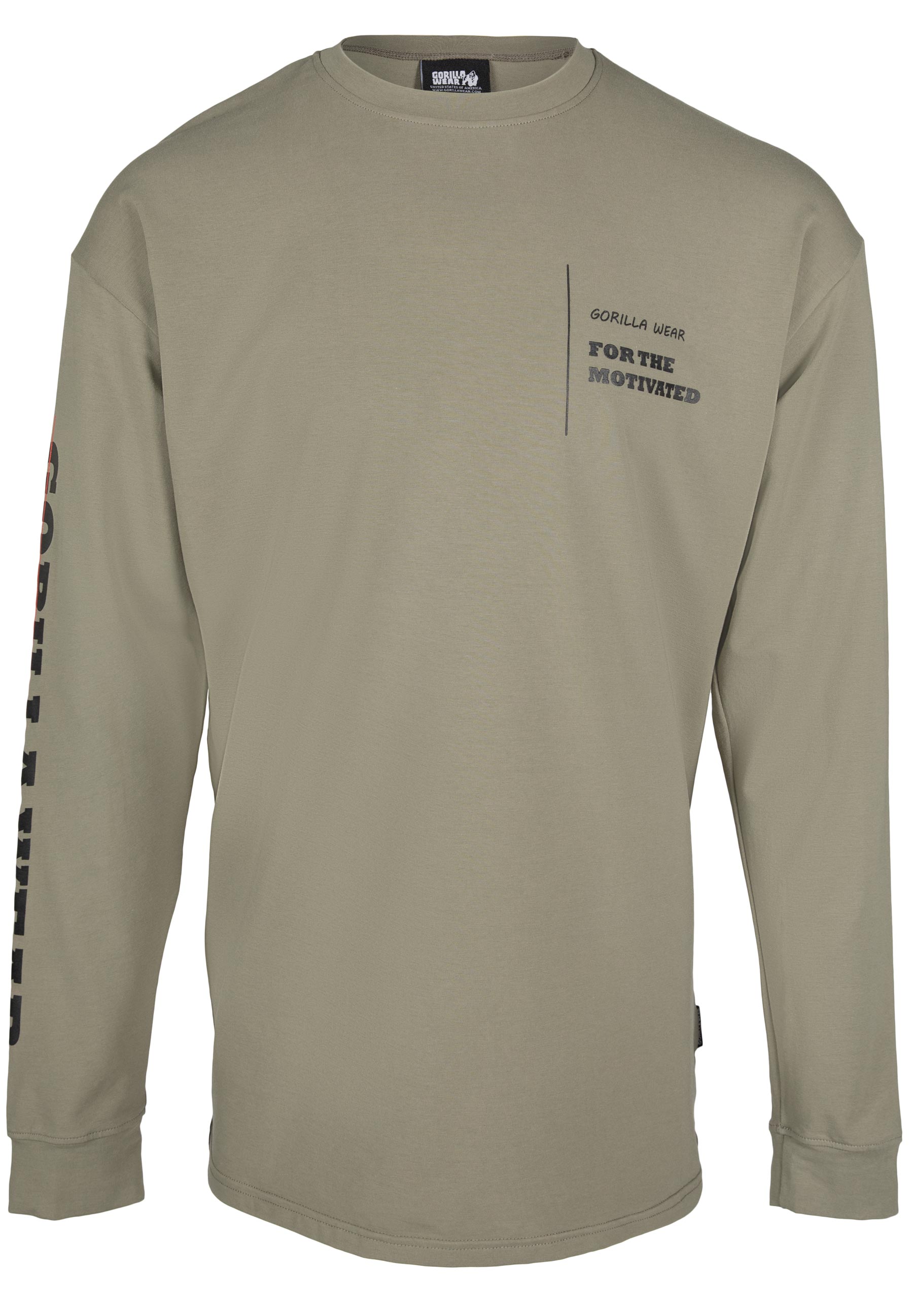 Gorilla Wear Boise Oversized Long Sleeve, army green