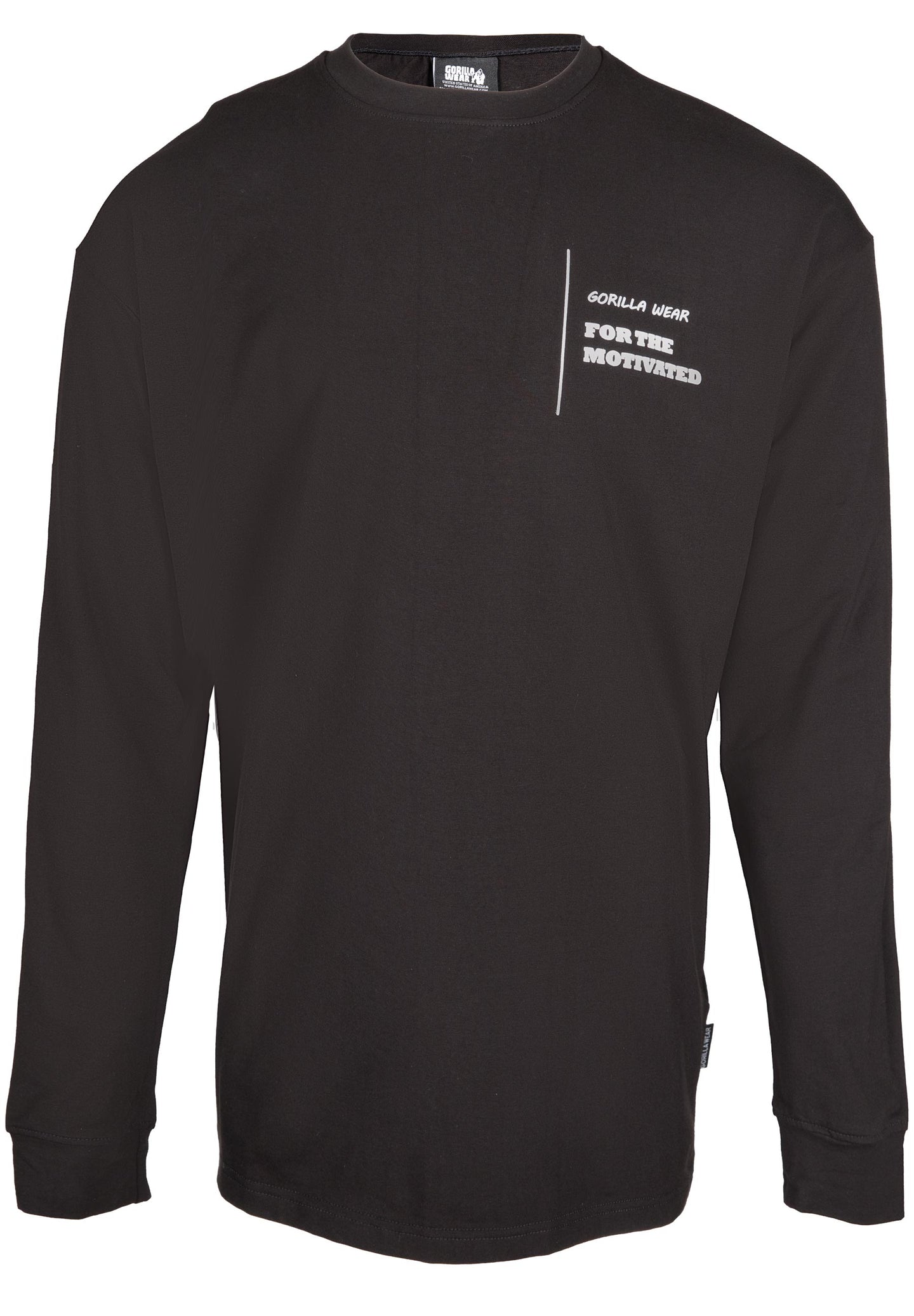 Gorilla Wear Boise Oversized Long Sleeve, black