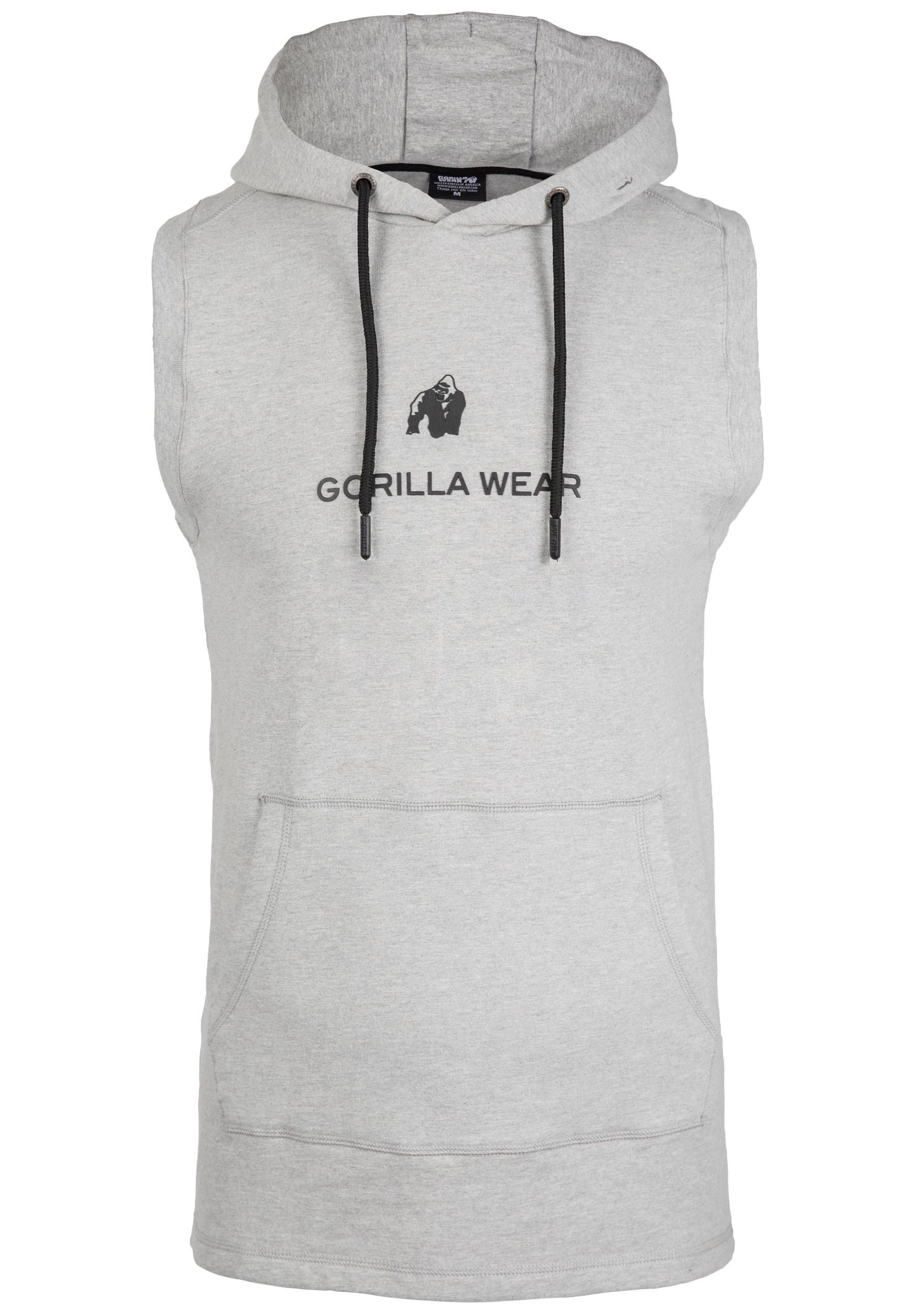 Gorilla Wear Lincoln Sleeveless Hoodie, Grå