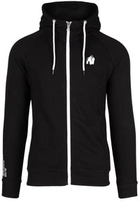 Gorilla Wear Payette Zipped Hoodie, svart - Elegant design, premium kvalitet