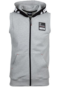 Gorilla Wear Milwaukee SL Zipped Hoodie, grey melange