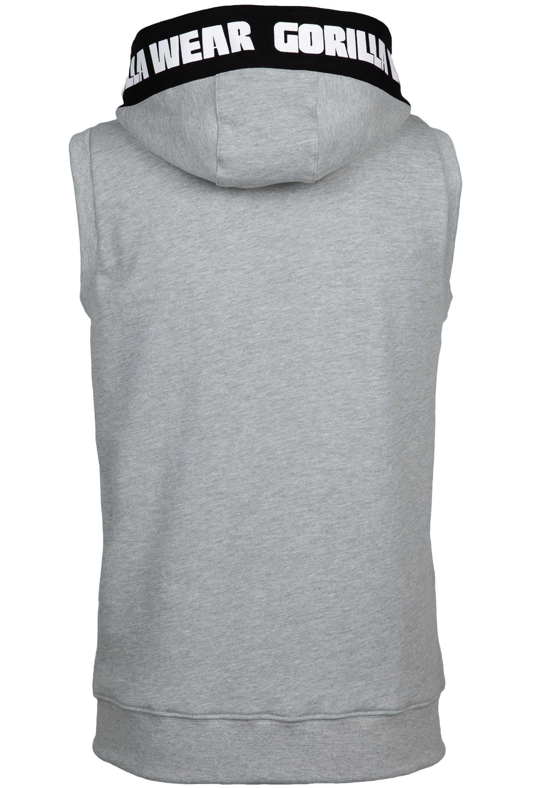 Gorilla Wear Milwaukee SL Zipped Hoodie, grey melange