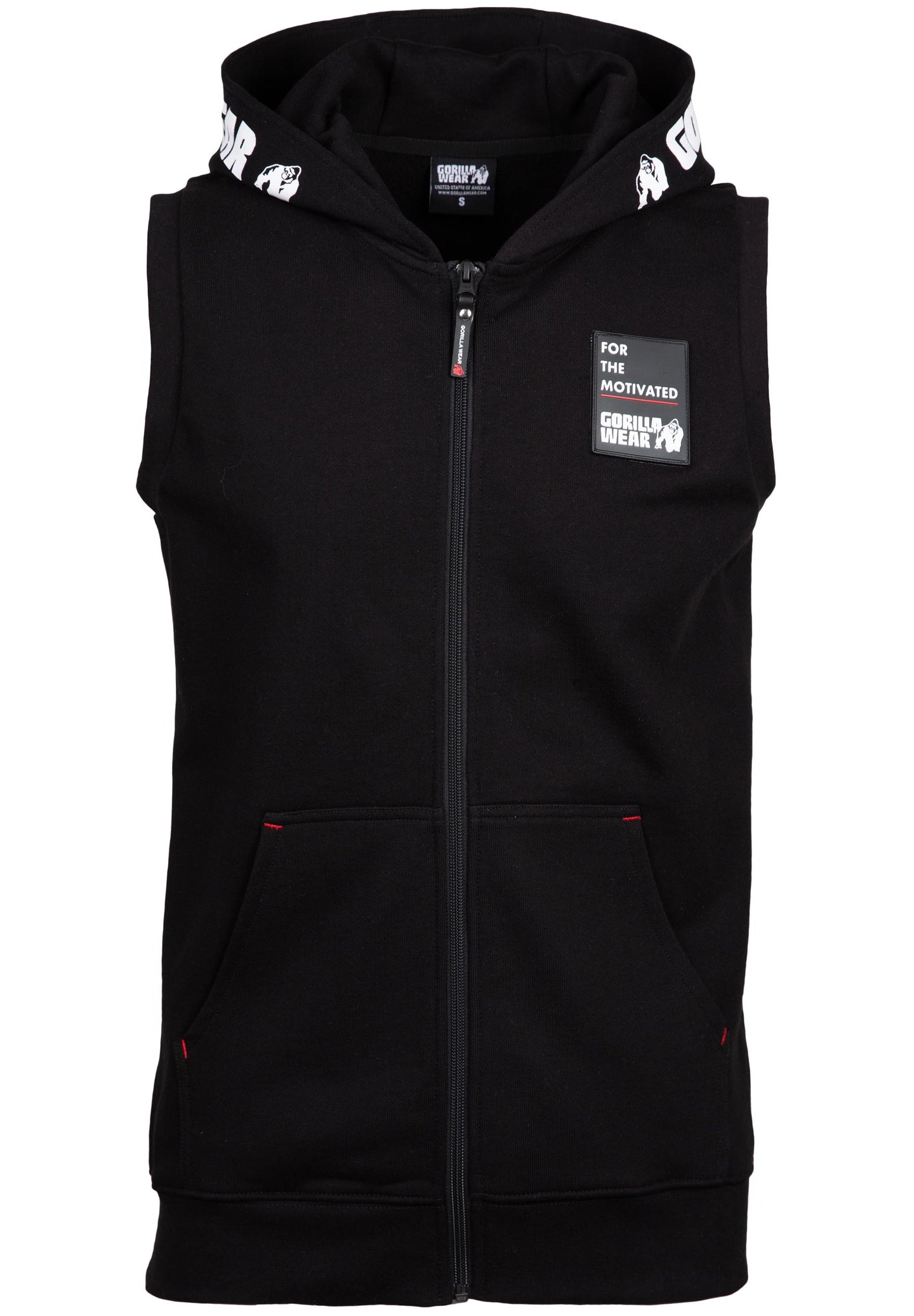 Gorilla Wear Milwaukee SL Zipped Hoodie, black