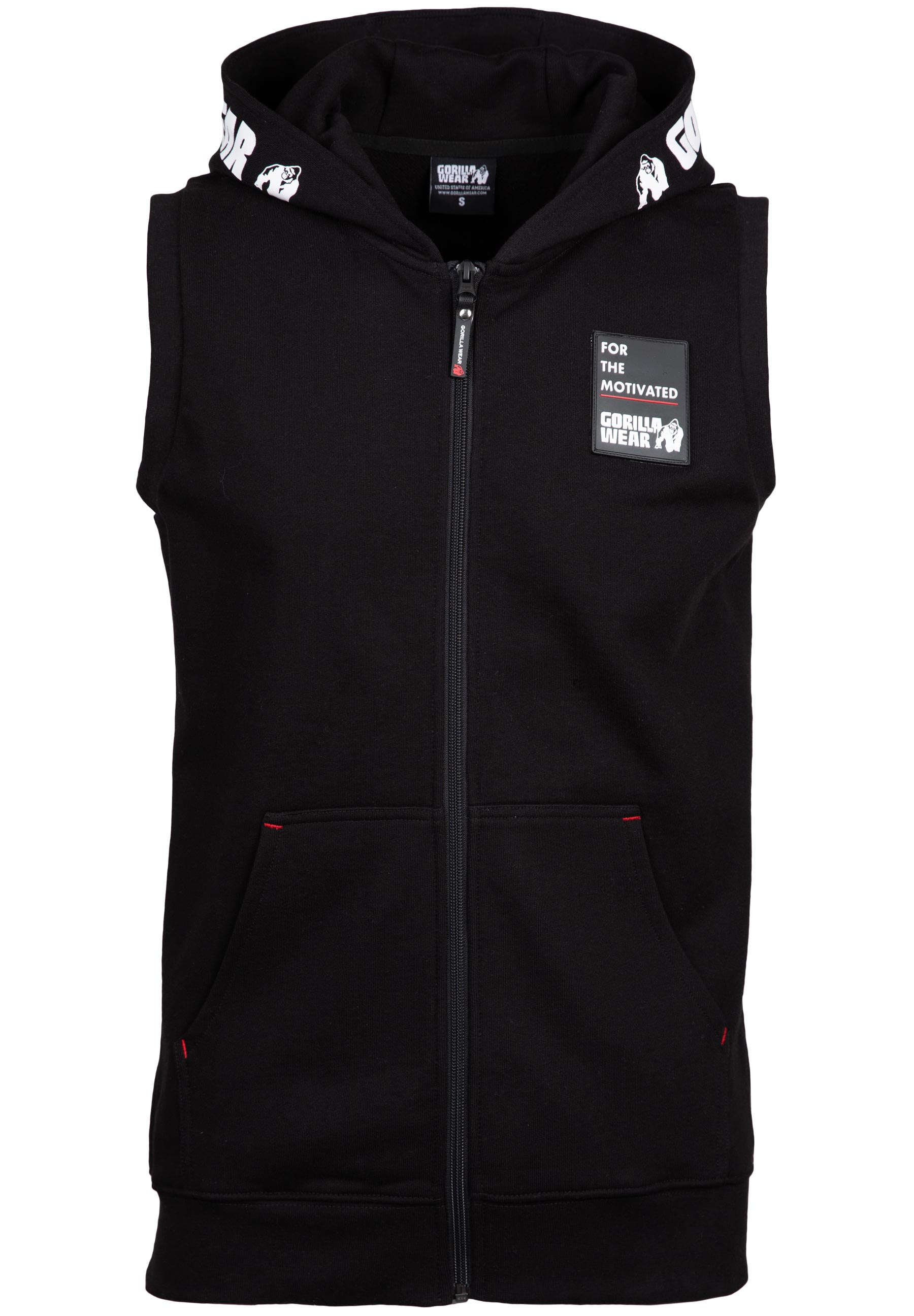 Gorilla Wear Milwaukee SL Zipped Hoodie, black