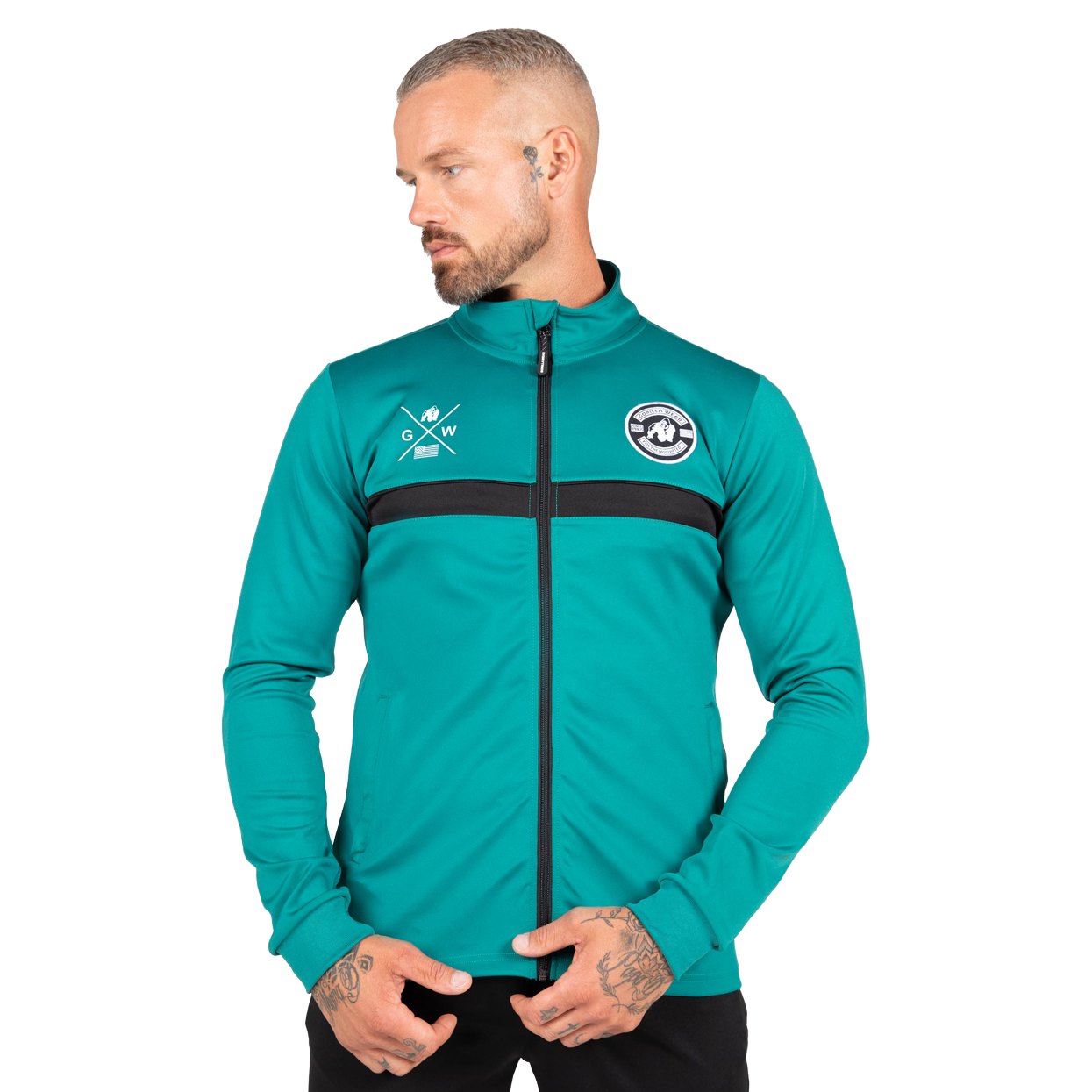 Gorilla Wear Vernon Track Jacket, teal green