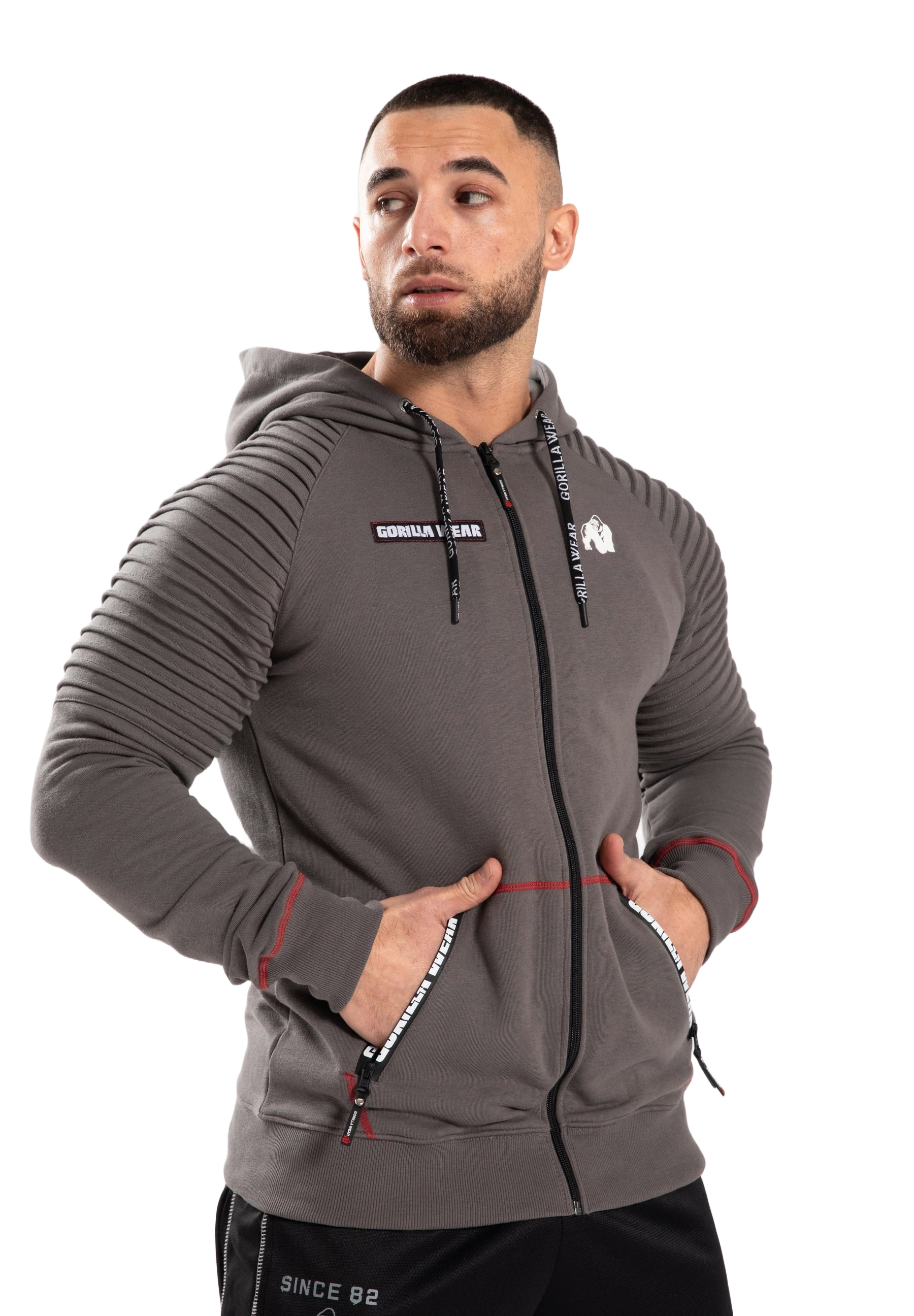 Gorilla Wear Georgia Zipped Hoodie, grey