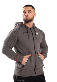 Gorilla Wear Georgia Zipped Hoodie, grey