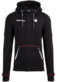 Gorilla Wear Georgia Zipped Hoodie, Svart