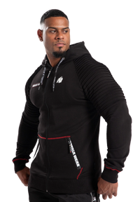 Gorilla Wear Georgia Zipped Hoodie, Svart