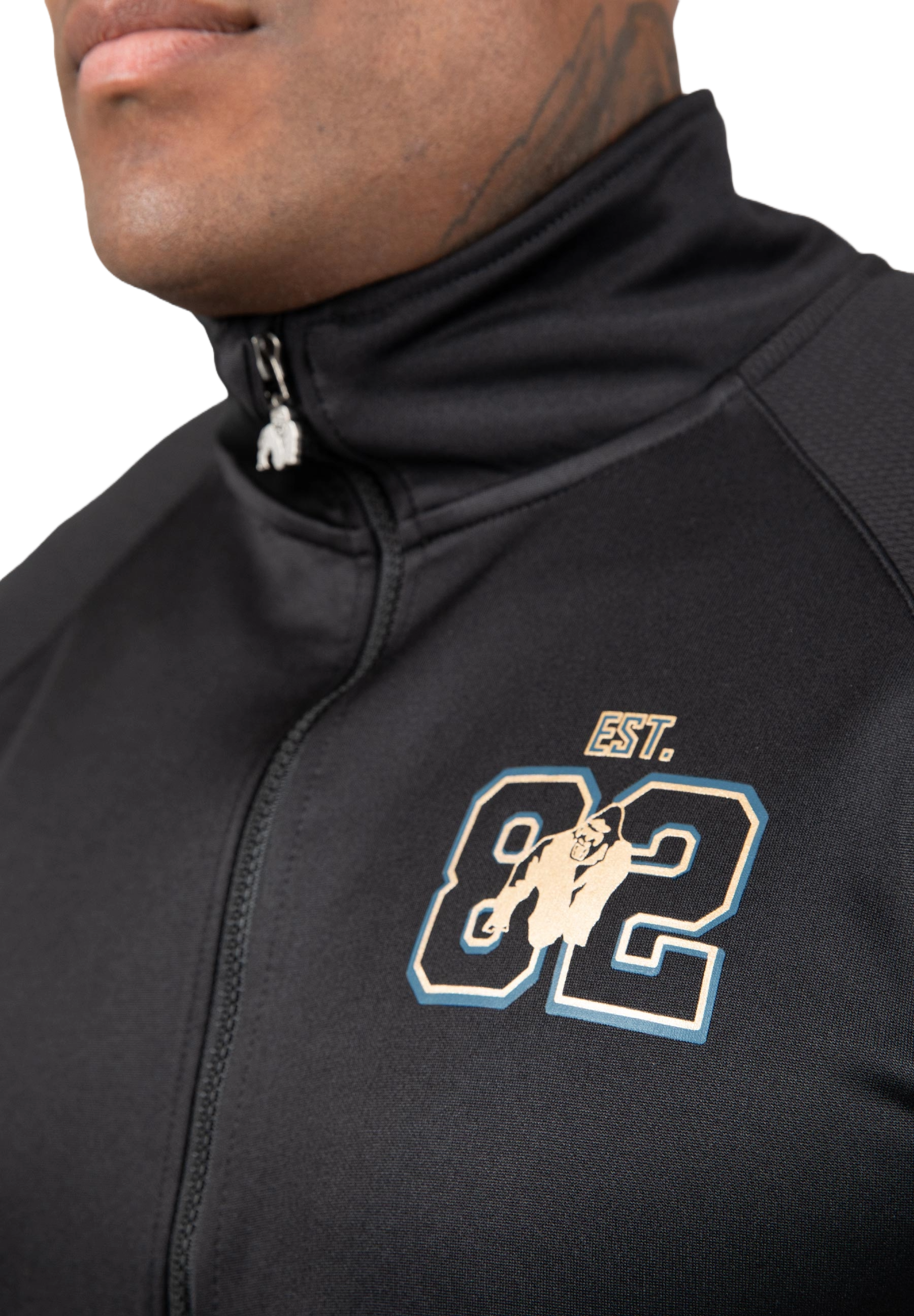 Gorilla Wear Devon Training Jacket, grey/blue