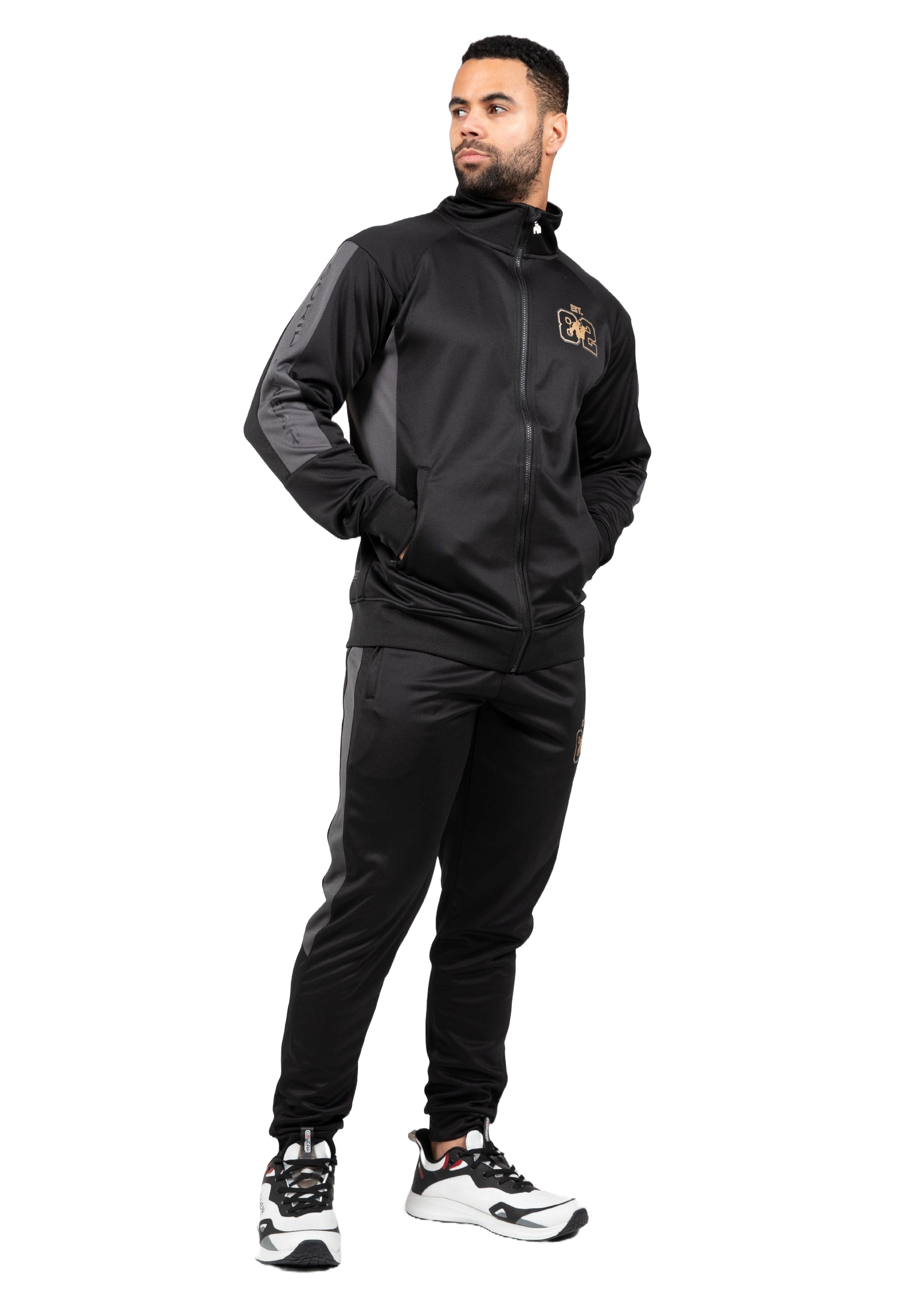 Gorilla Wear Devon Training Jacket, black/grey