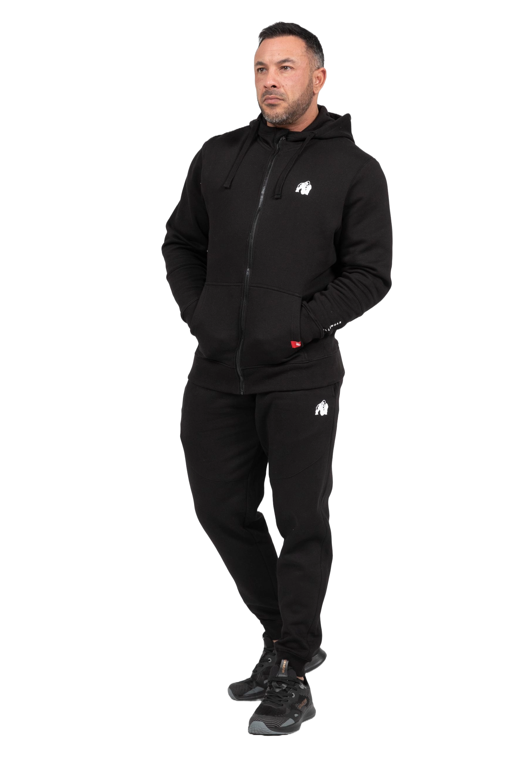 Gorilla Wear, Leon Zipped Hoodie, svart