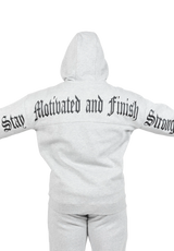 Gorilla Wear Utah Zipped Hoodie, light grey melange