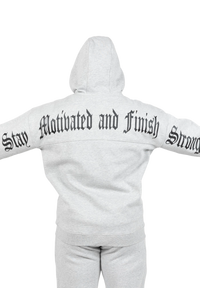 Gorilla Wear Utah Zipped Hoodie, light grey melange