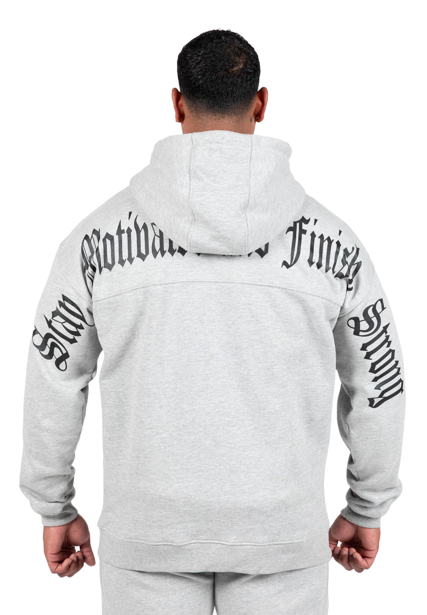 Gorilla Wear Utah Zipped Hoodie, light grey melange