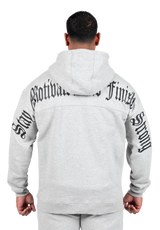 Gorilla Wear Utah Zipped Hoodie, light grey melange