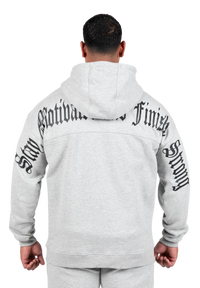 Gorilla Wear Utah Zipped Hoodie, light grey melange