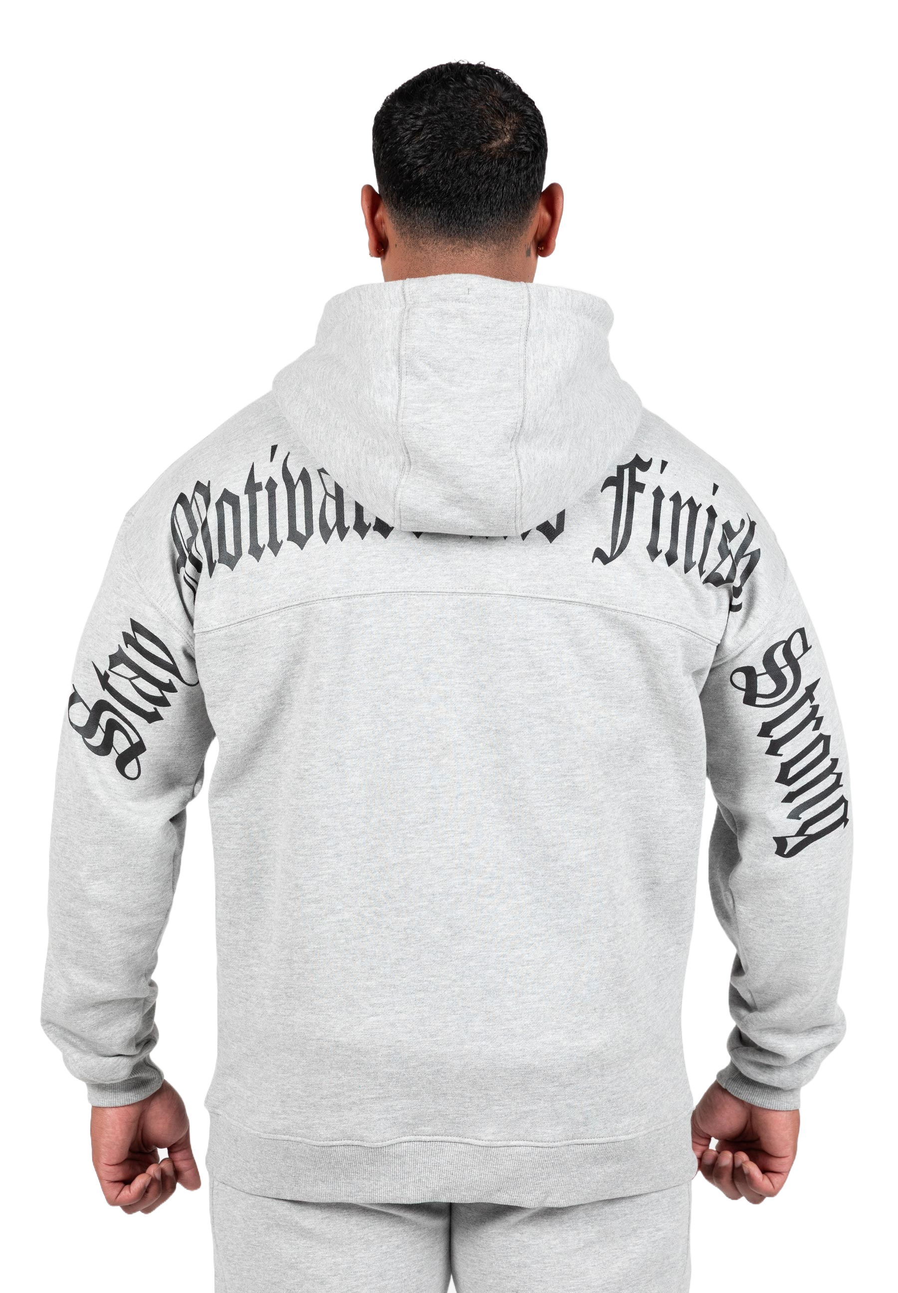 Gorilla Wear Utah Zipped Hoodie, light grey melange