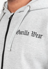 Gorilla Wear Utah Zipped Hoodie, light grey melange