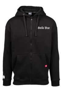 Gorilla Wear Utah Zipped Hoodie, black