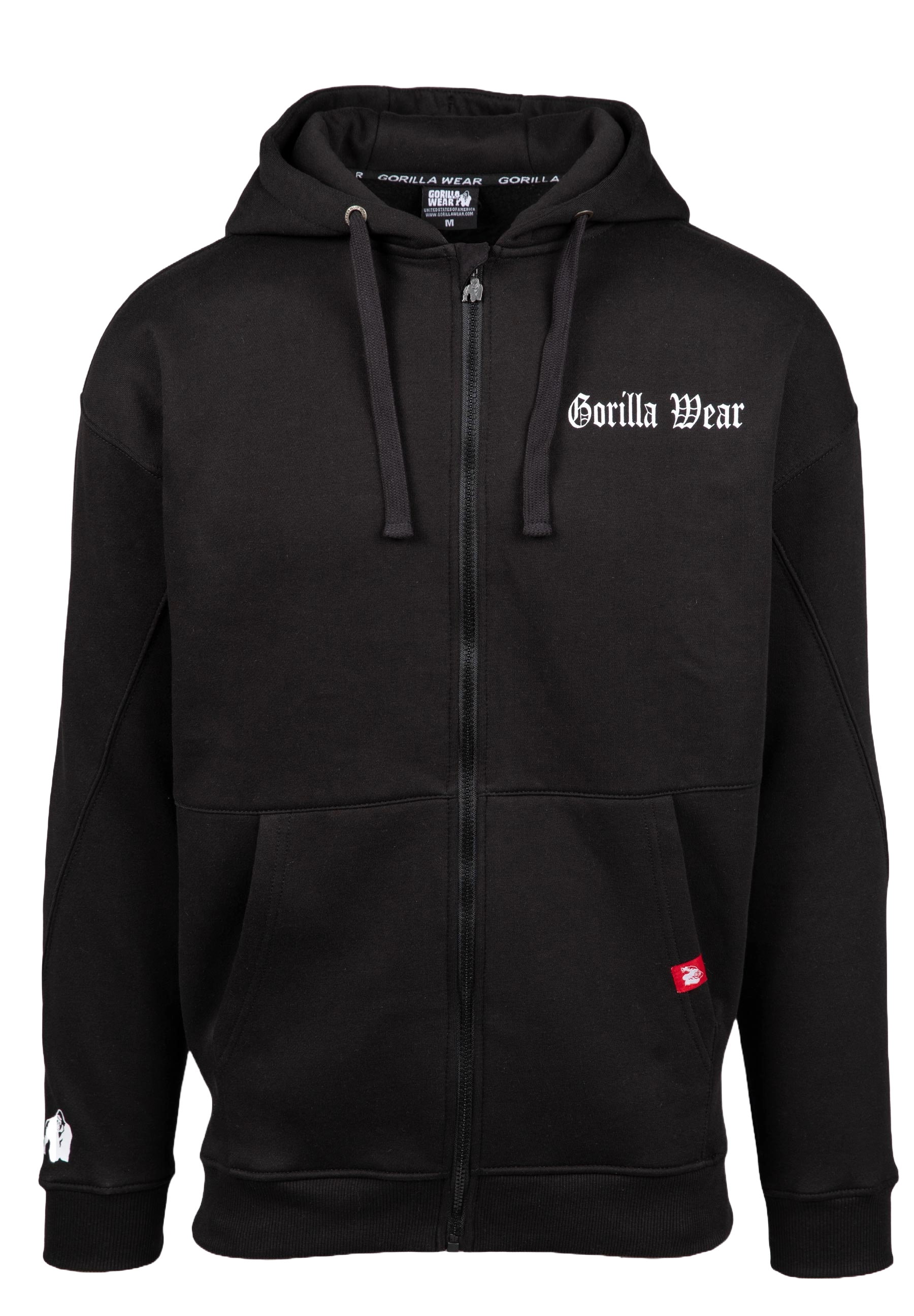Gorilla Wear Utah Zipped Hoodie, black