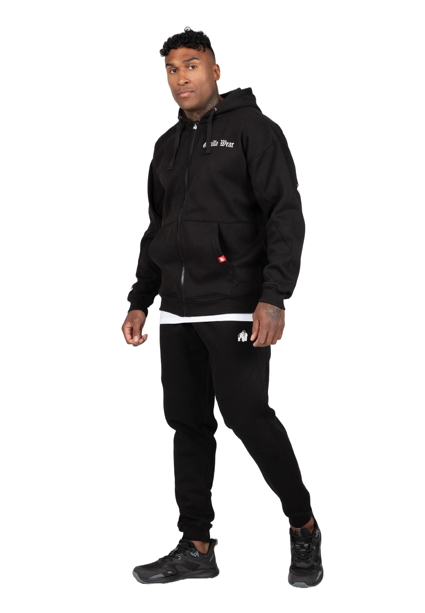 Gorilla Wear Utah Zipped Hoodie, black