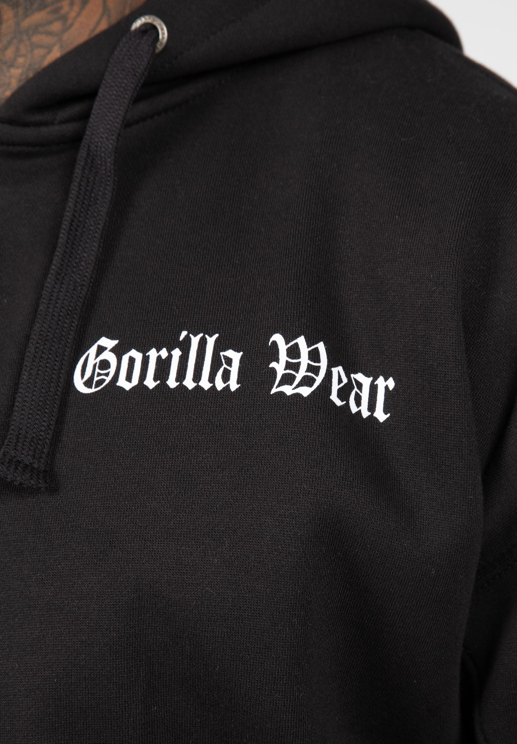 Gorilla Wear Utah Zipped Hoodie, black