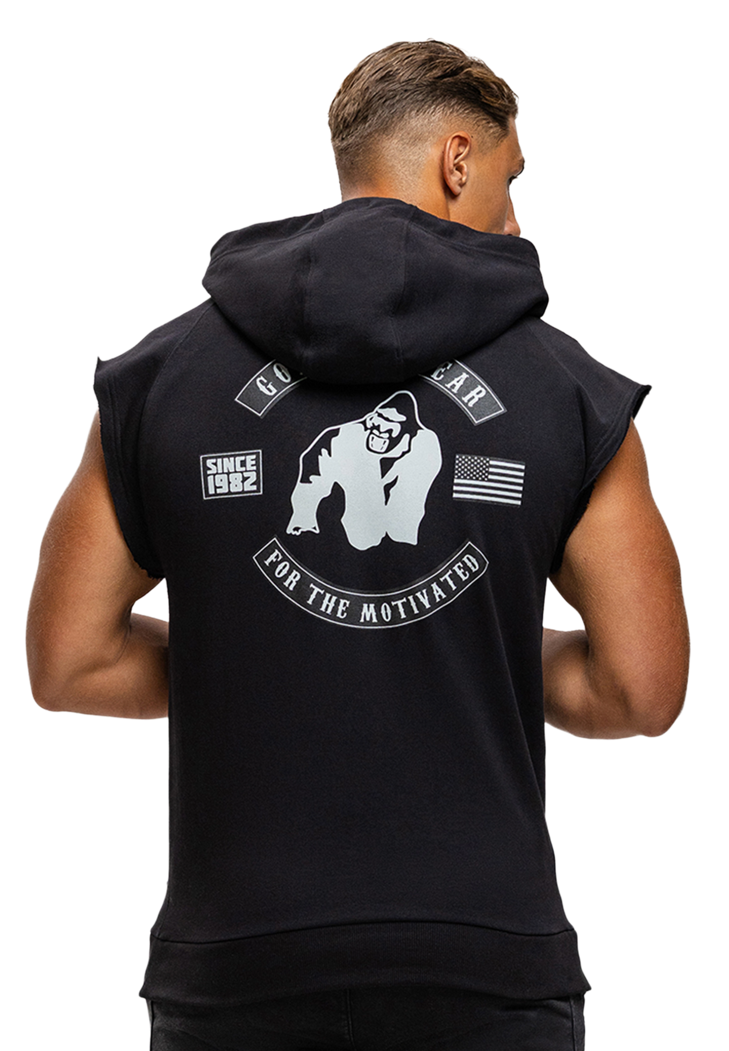 Gorilla Wear Huntley Sleeveless Hoodie, black