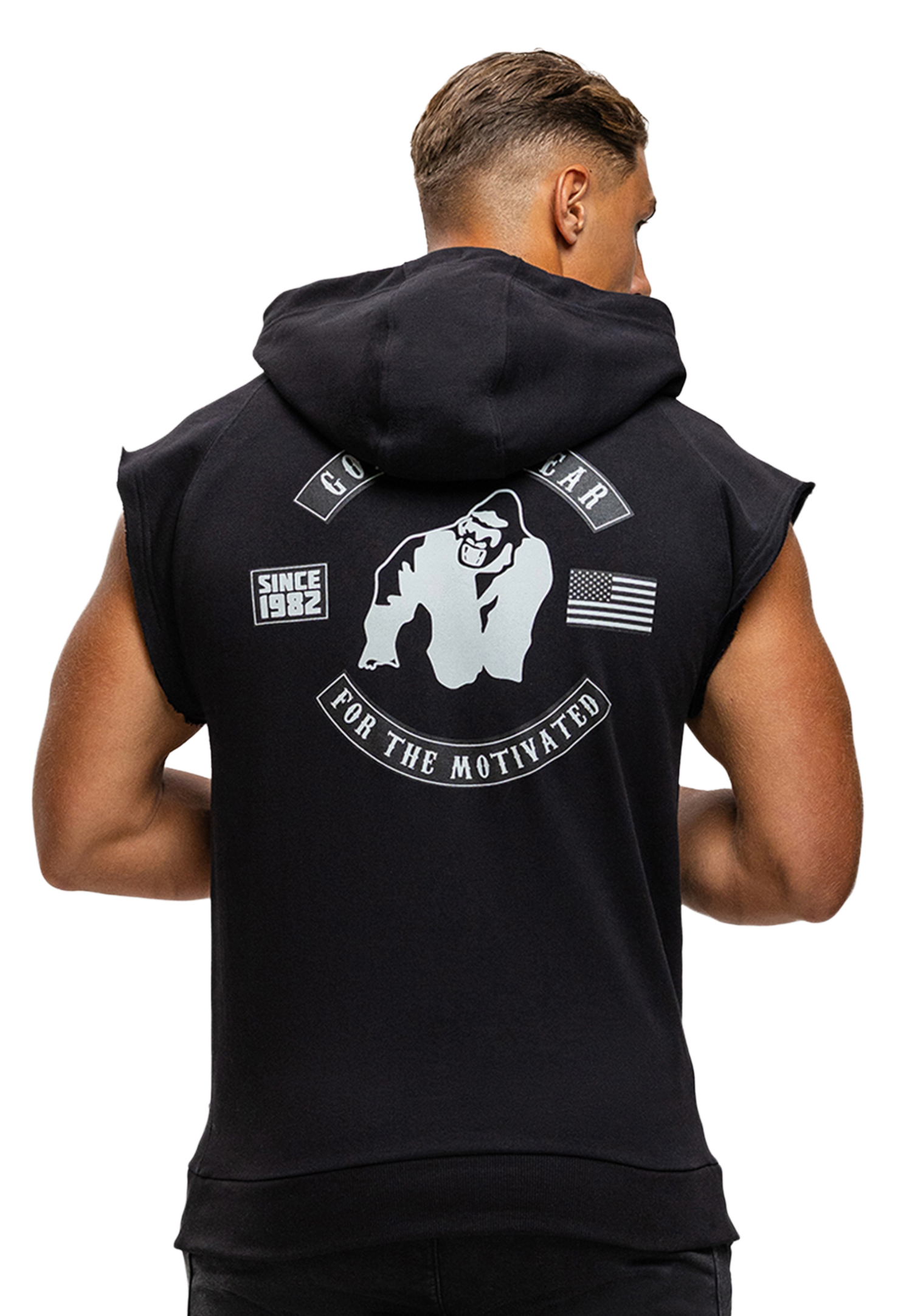 Gorilla Wear Huntley Sleeveless Hoodie, black
