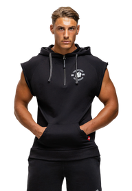 Gorilla Wear Huntley Sleeveless Hoodie, black