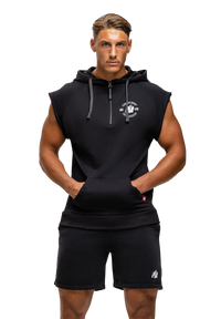Gorilla Wear Huntley Sleeveless Hoodie, black