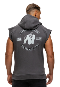 Gorilla Wear Huntley Sleeveless Hoodie, dark grey