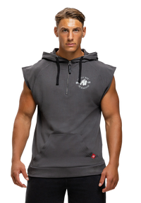 Gorilla Wear Huntley Sleeveless Hoodie, dark grey