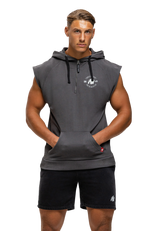 Gorilla Wear Huntley Sleeveless Hoodie, dark grey