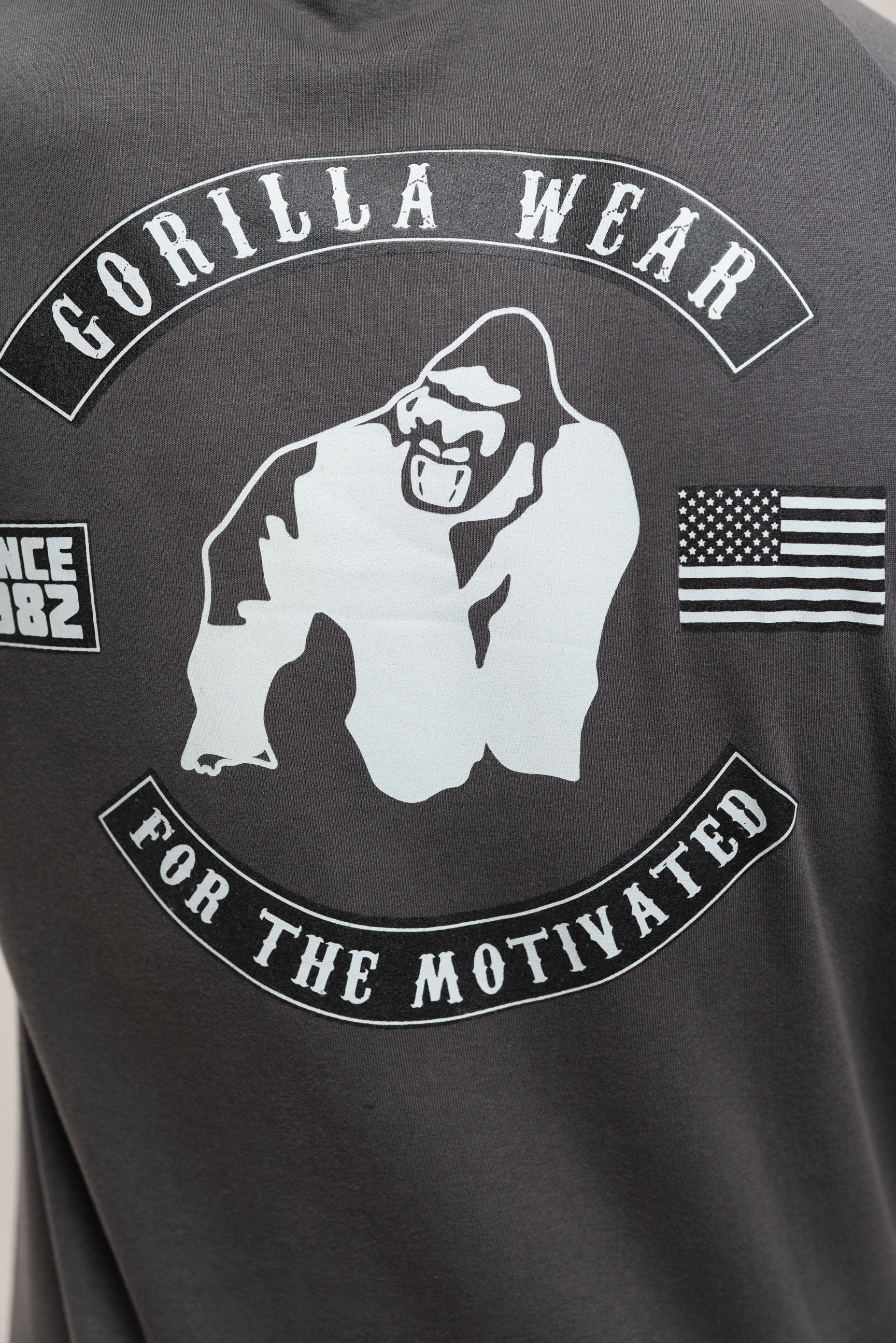 Gorilla Wear Huntley Sleeveless Hoodie, dark grey