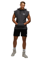 Gorilla Wear Huntley Sleeveless Hoodie, dark grey