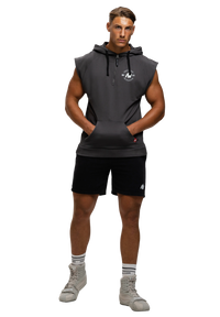 Gorilla Wear Huntley Sleeveless Hoodie, dark grey