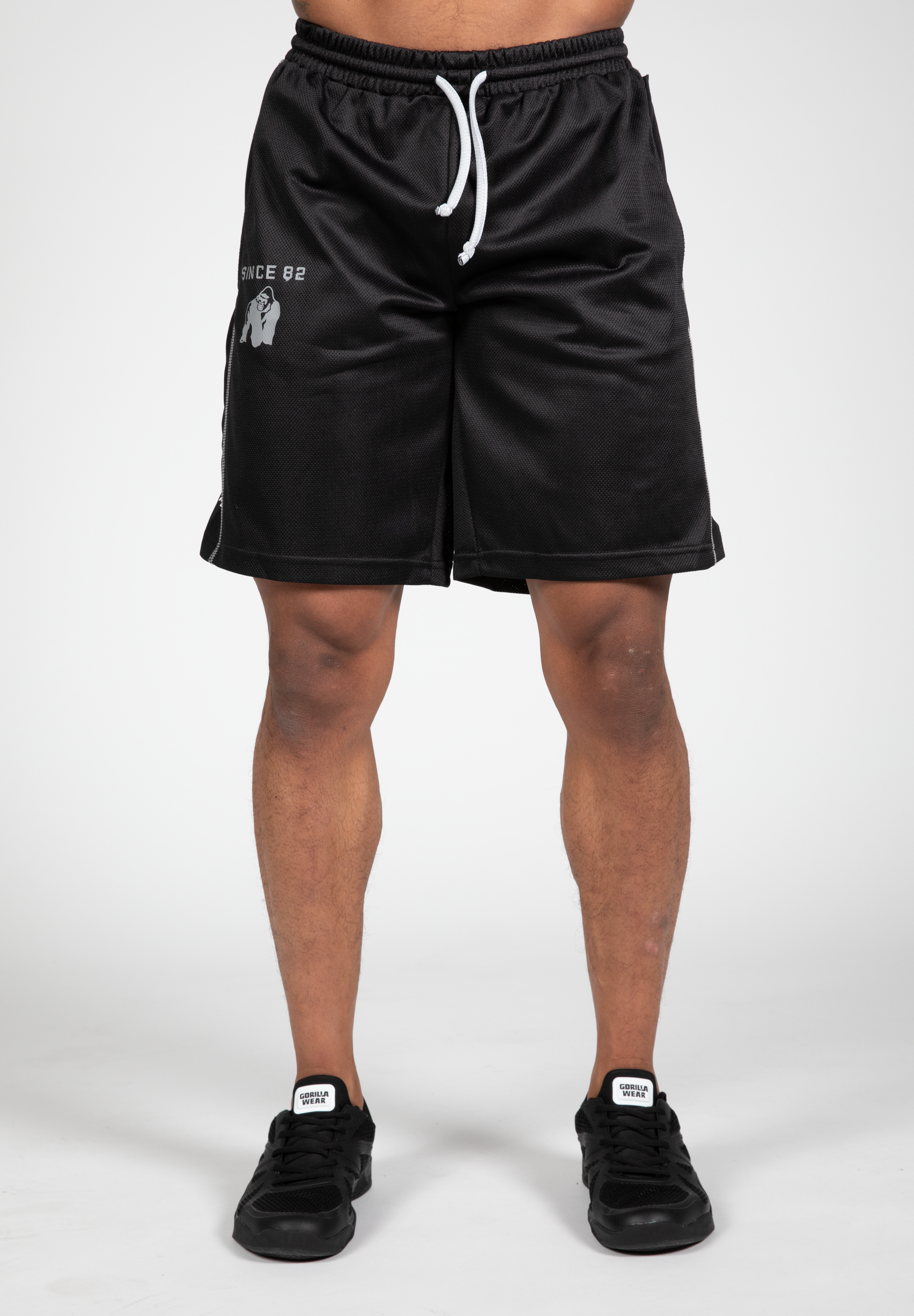 Gorilla Wear Functional Mesh Shorts, black/white
