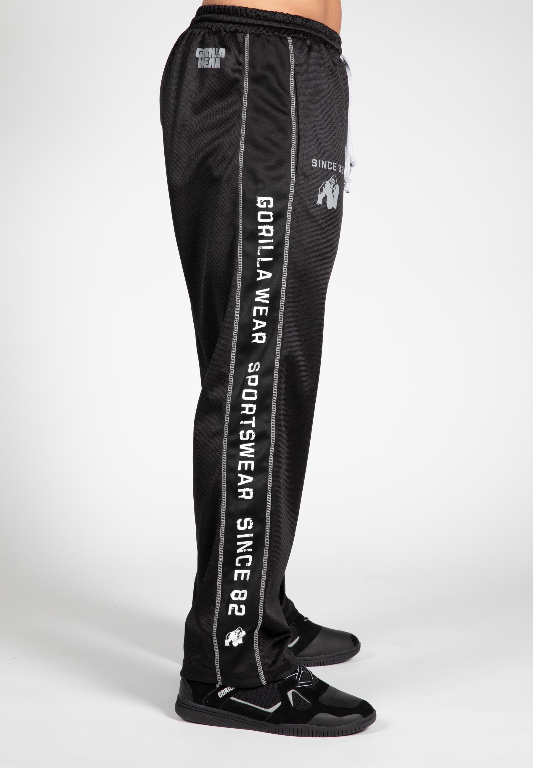 Gorilla Wear Functional Mesh Pants, black/white