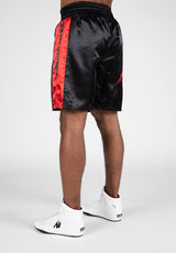 Gorilla Wear Hornell Boxing Shorts, black/red