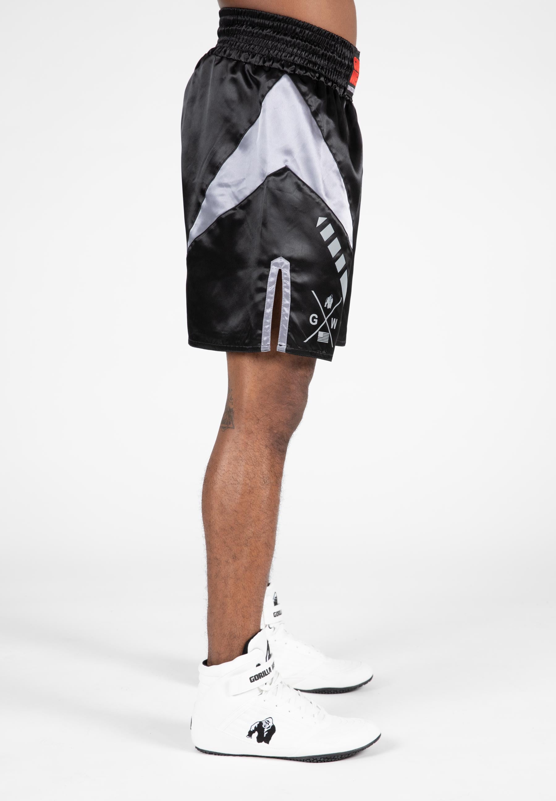 Gorilla Wear Hornell Boxing Shorts, black/grey