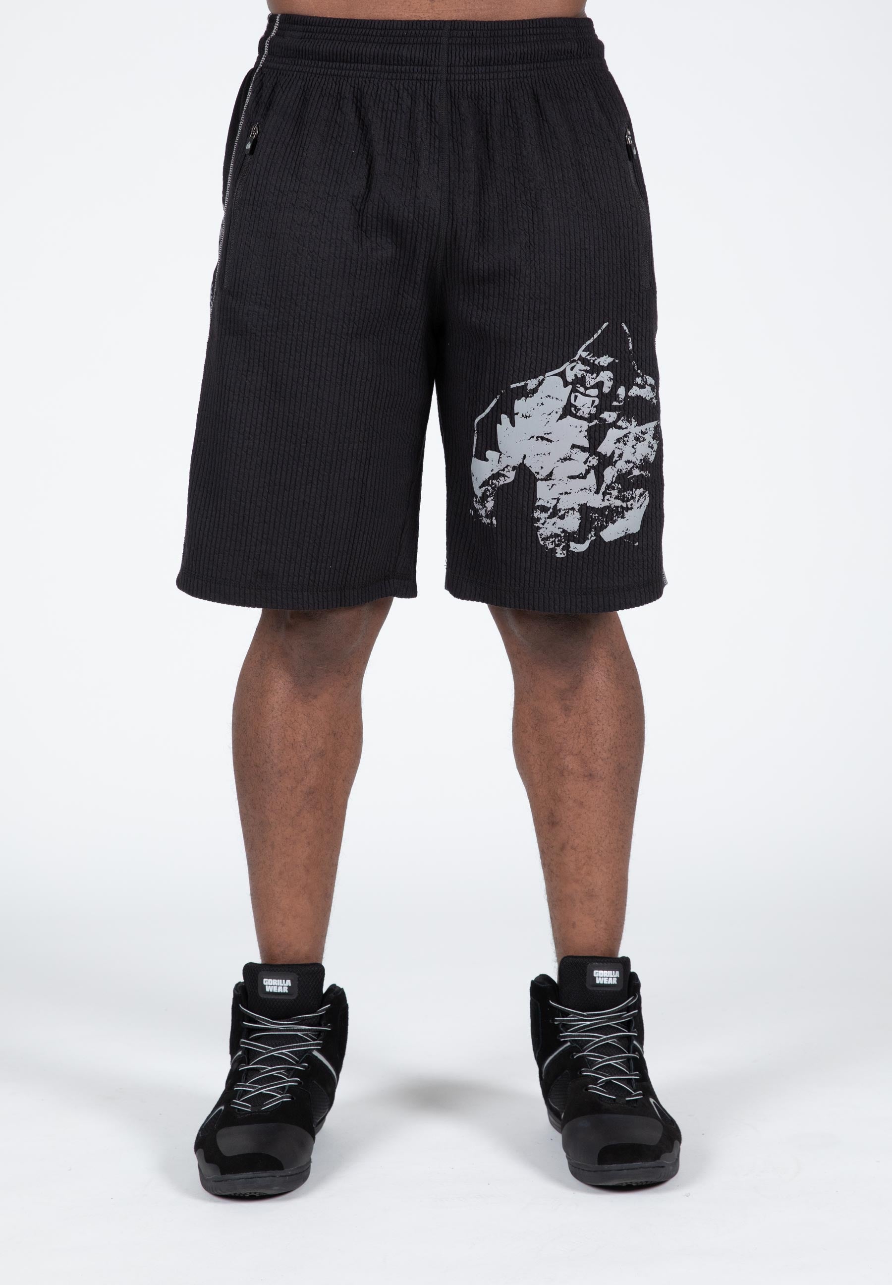 Gorilla Wear Buffalo Old School Workout Shorts, black/grey