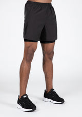 Gorilla Wear Modesto 2-In-1 Shorts, black